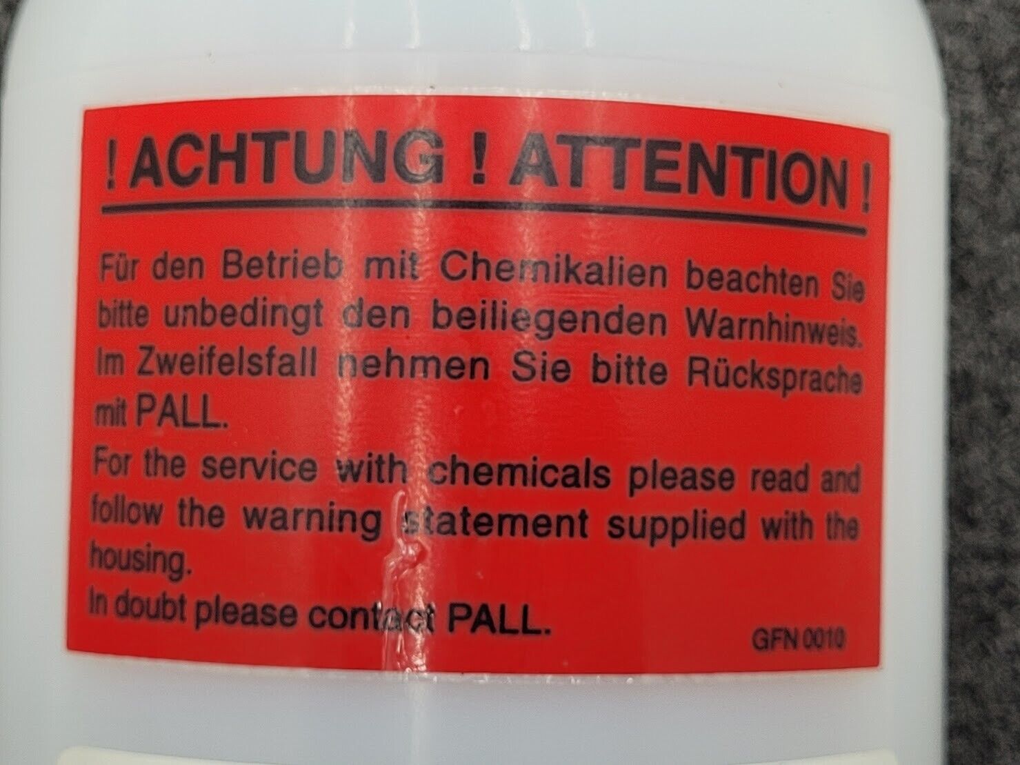 PALL MEGAPLAST G2 PFGF1P12H1 High Purity Fluid Filter Housing
