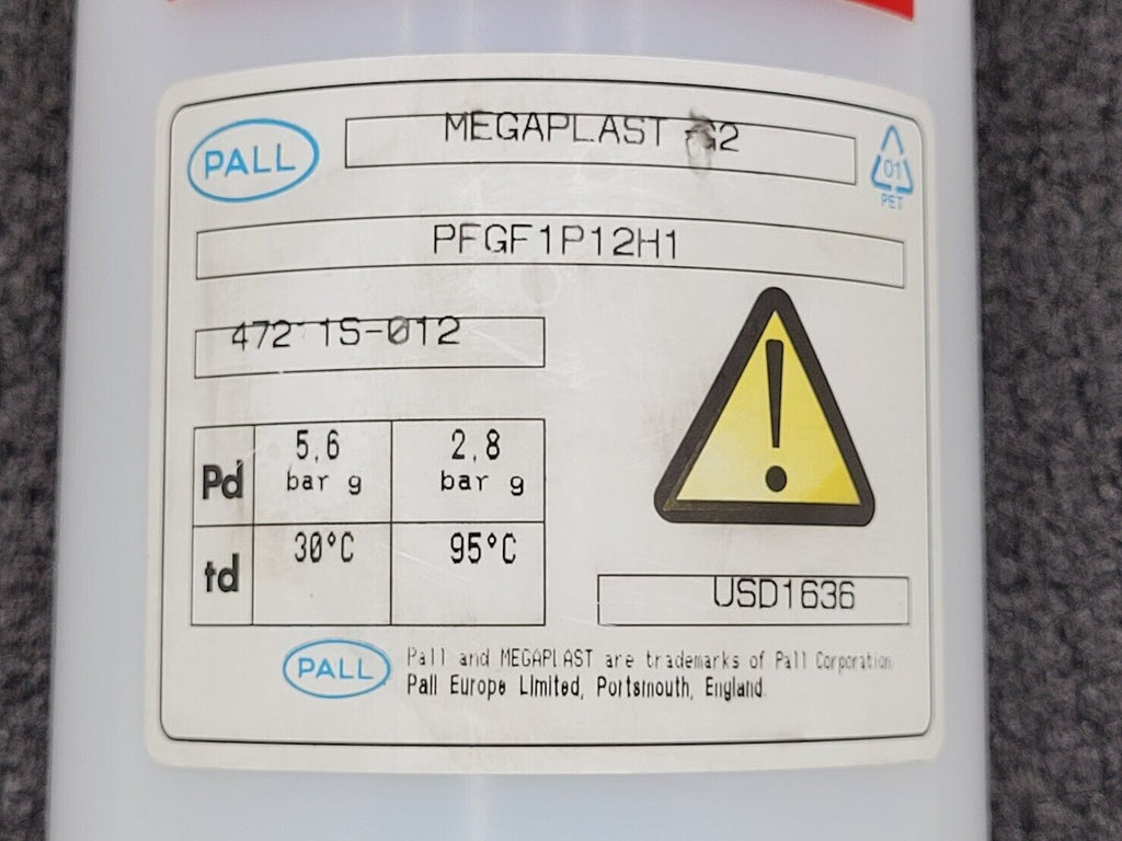 PALL MEGAPLAST G2 PFGF1P12H1 High Purity Fluid Filter Housing