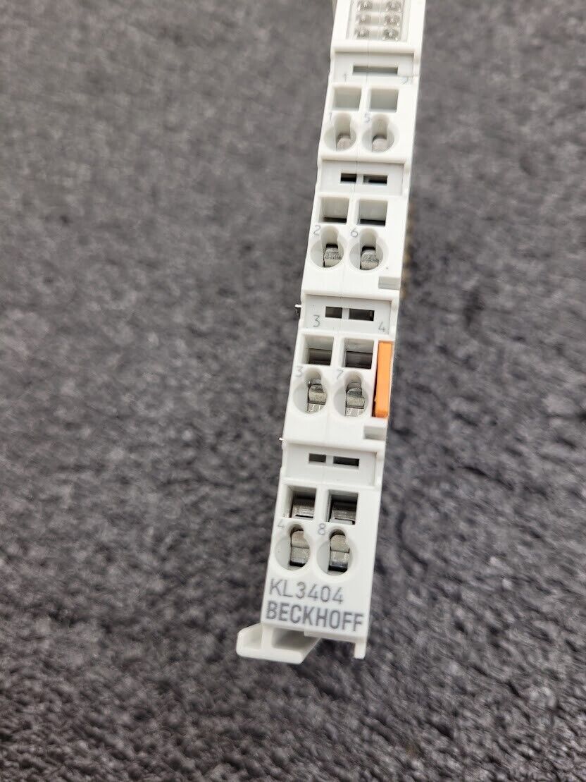 Beckhoff KL3404 4x Analog Input Module +/- 10V min. 130 kOhm, 12 bit, DIN Rail