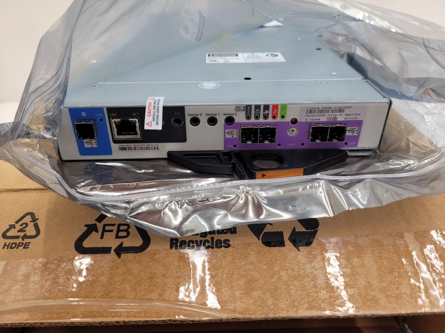 Lenovo IBM Ga3 GaLX3 Disk Controller Module 12Gb/s 4-Port SAS FRU 01DC509