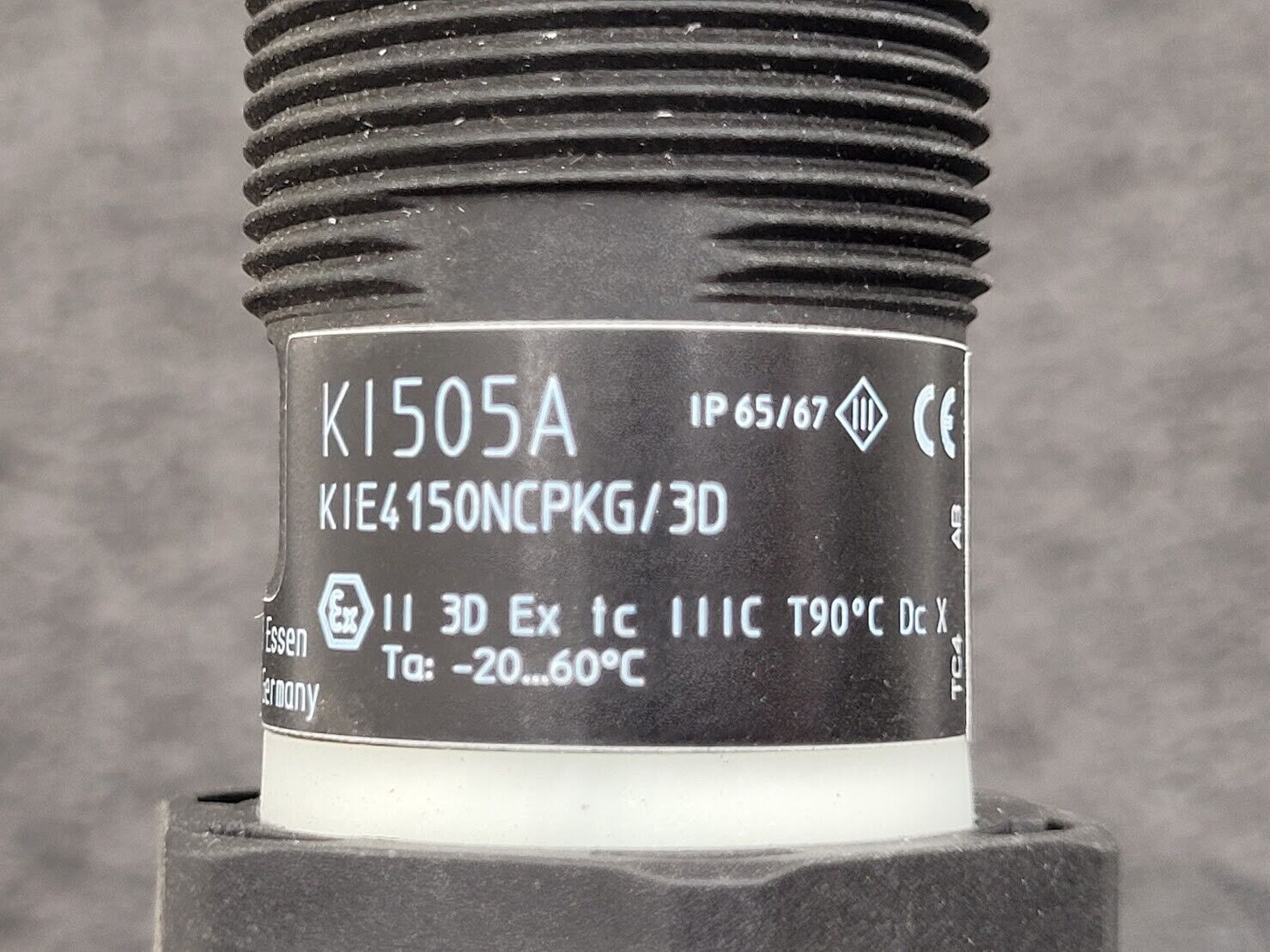 IFM KI505A KIE4150NCPKG/3D Capacitive Sensor 10-30V DC M30 Barrel 15mm Range