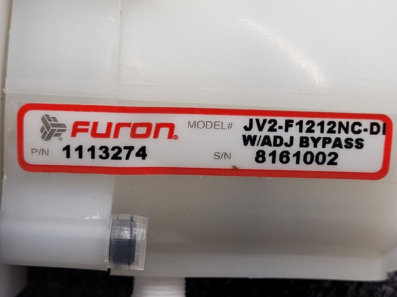 AMAT Furon High Purity Valve 1113274 JV2-F1212NC-DI 3/4" Pneumatically Actuated