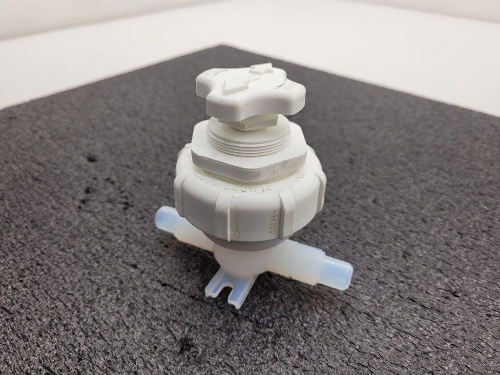 Entegris Fluoroware 201-37-01 2-Way Manual Diaphragm Valve 1/2" Flaretek Fitting