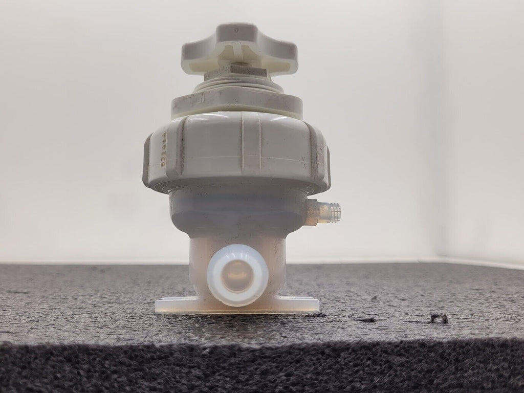 Entegris Fluoroware 201-37-01 2-Way Manual Diaphragm Valve 1/2" Flaretek Fitting