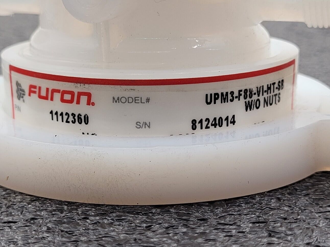 Furon 1112360 High Purity 2-Way Valve 1/2" Flare Pneumatically Actuated