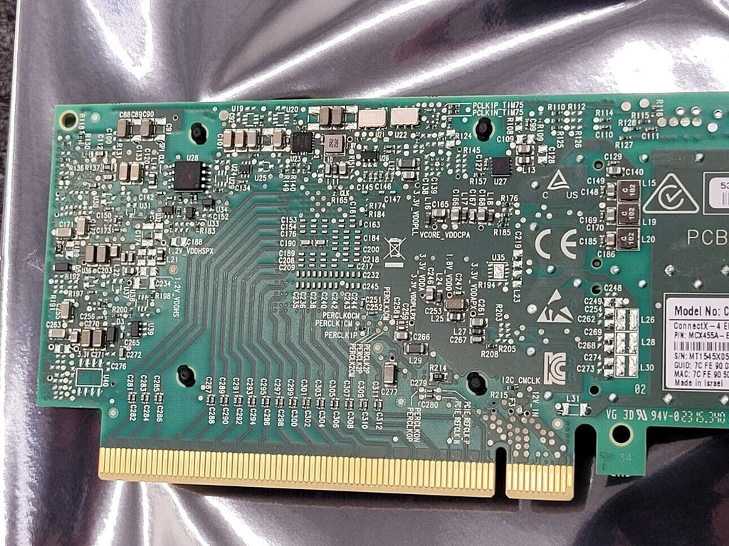 Mellanox CX4 VPI EDR IB Single Port QSFP28 PCIe 3.0 100G NIC Adapter Custom Tang