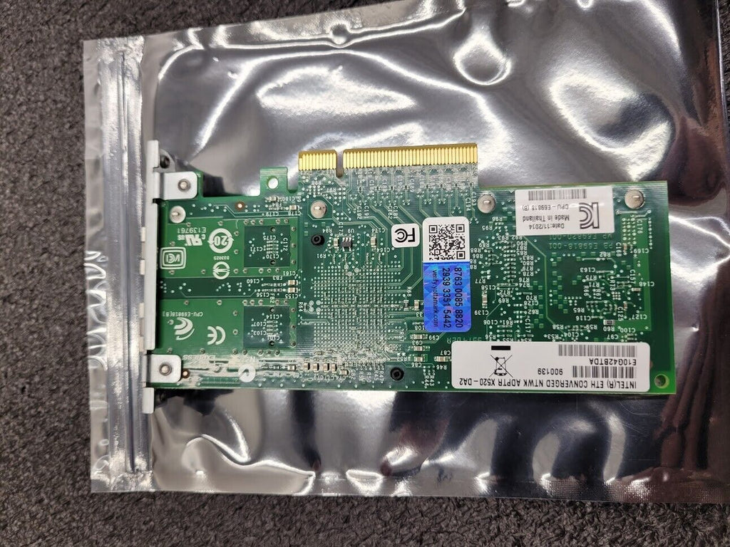 Intel X520-DA2 Dual Port SFP+ 10GbE NIC Adapter Custom Tang PCI