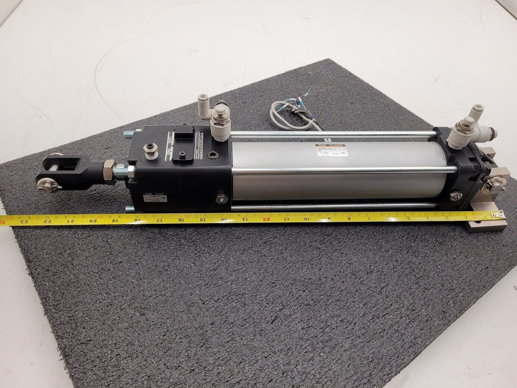 SMC Tie Rod Cylinder w/CLA63-E Lockup Unit CDLACN63-219-E-A53 D-A53 Sensors