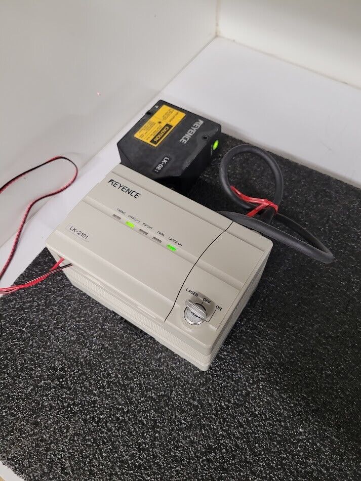 Keyence LK-2101 CCD Laser Displacement Sensor Controller Tested Working Pull