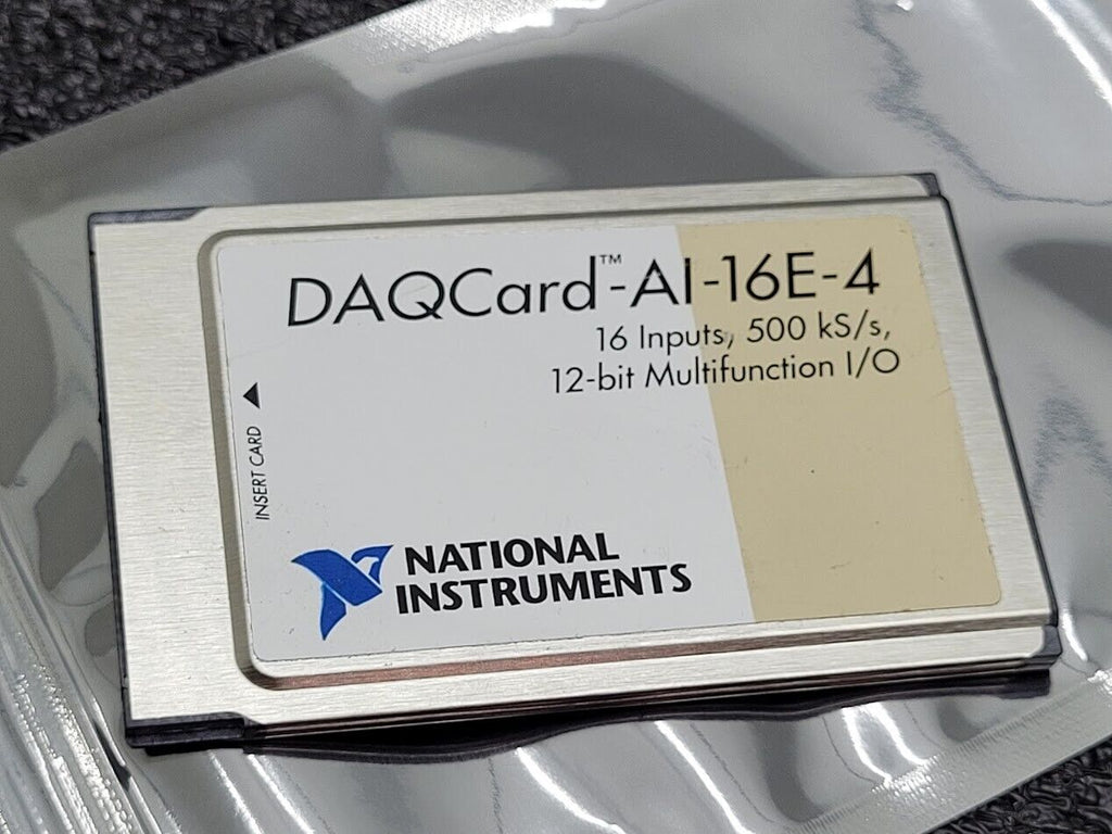 National Instruments NI DAQCard-AI-16E-4 PCMCIA DAQ Card 183262F-01