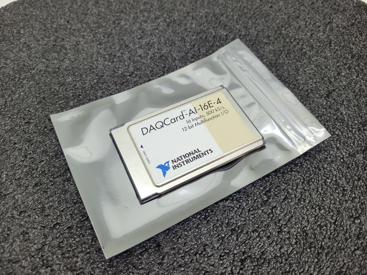 National Instruments NI DAQCard-AI-16E-4 PCMCIA DAQ Card 183262F-01