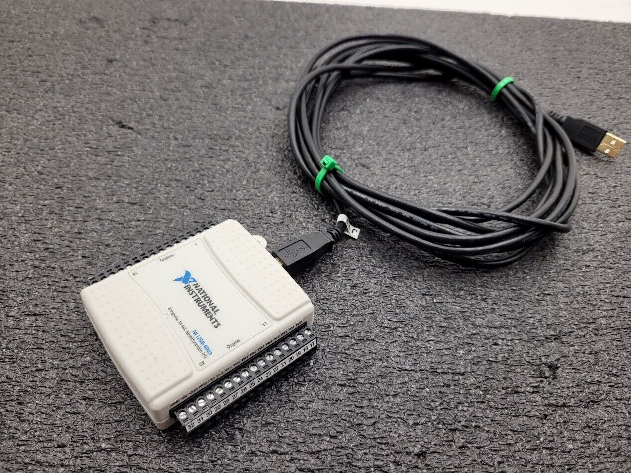 National Instruments USB-6009 Data Acquisition Card NI DAQ Multifunction w/cable