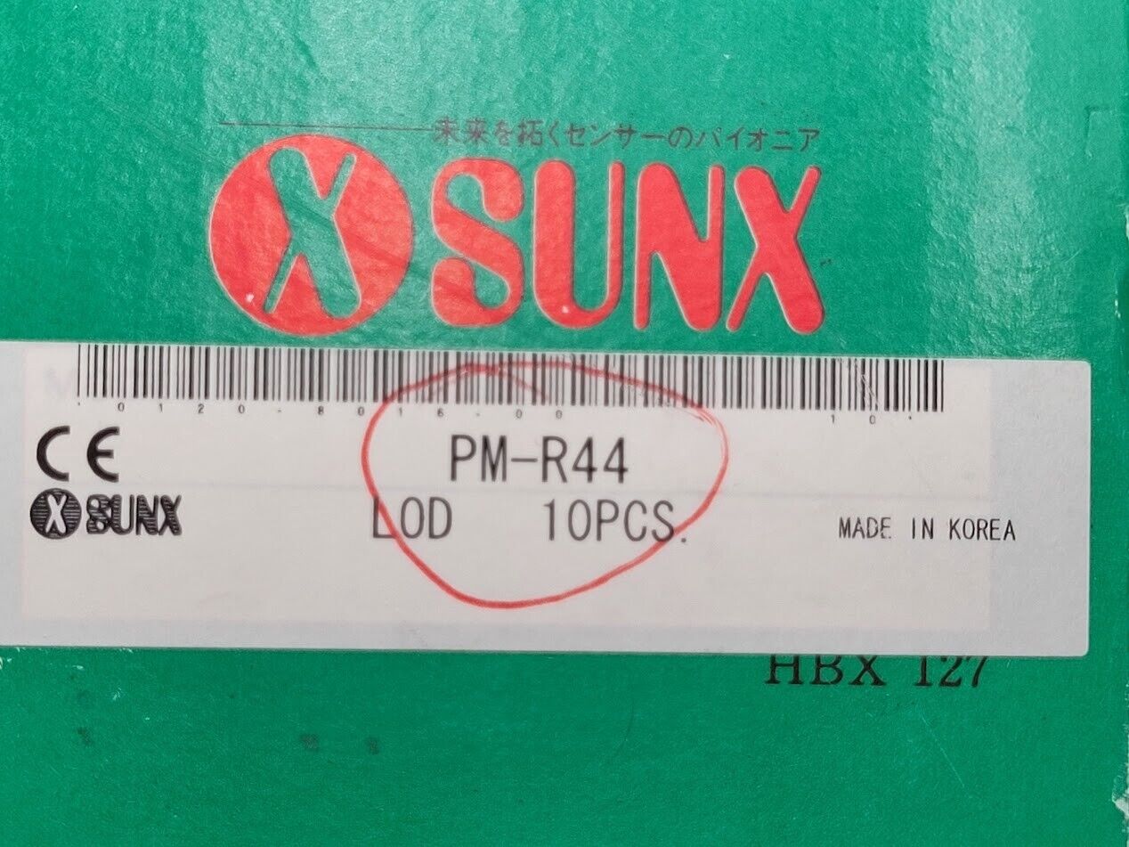 Lot of 5x Sunx PM-R44 U-shaped Micro Photoelectric Sensor Amplifier Built-in