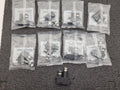 Lot of 9x Pisco RVUM4-4  Inline Pressure Regulator Reducing Valve w/ Gauge