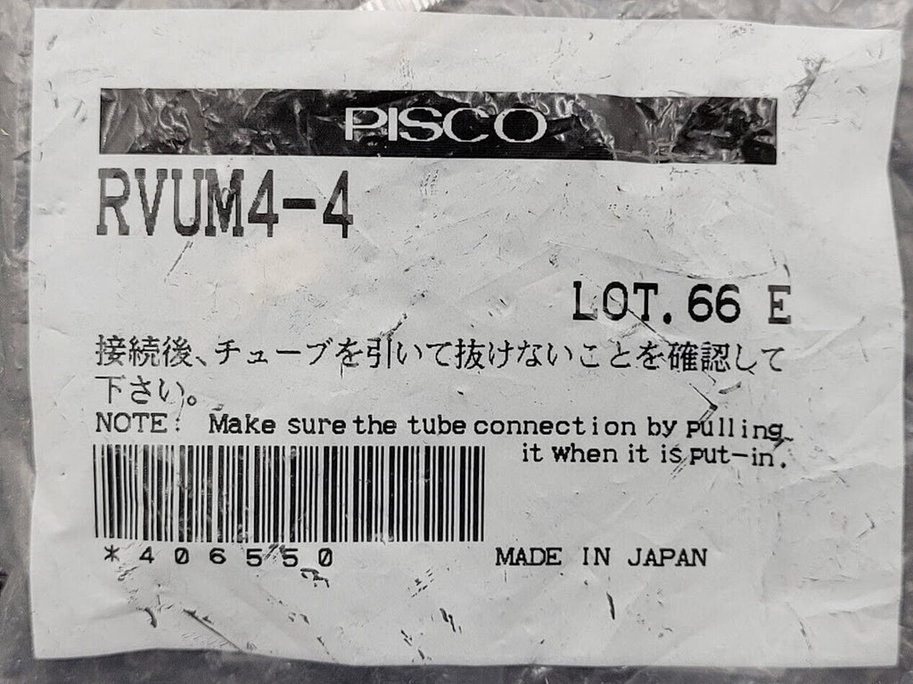 Lot of 9x Pisco RVUM4-4  Inline Pressure Regulator Reducing Valve w/ Gauge