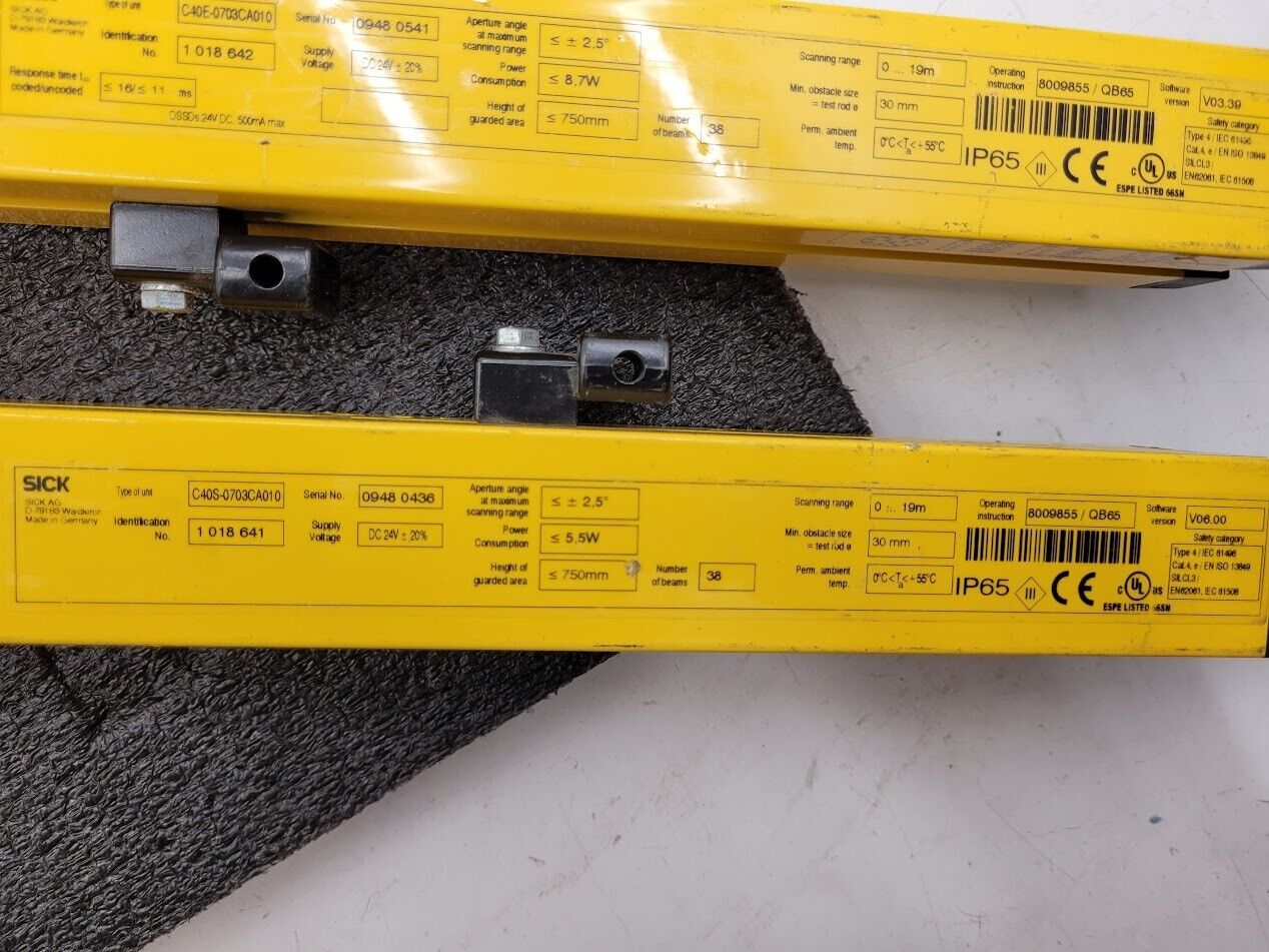 Sick C4000 Light Curtain Safety Screen Sensor 24VDC 0-19m Scanning Range 750mm B
