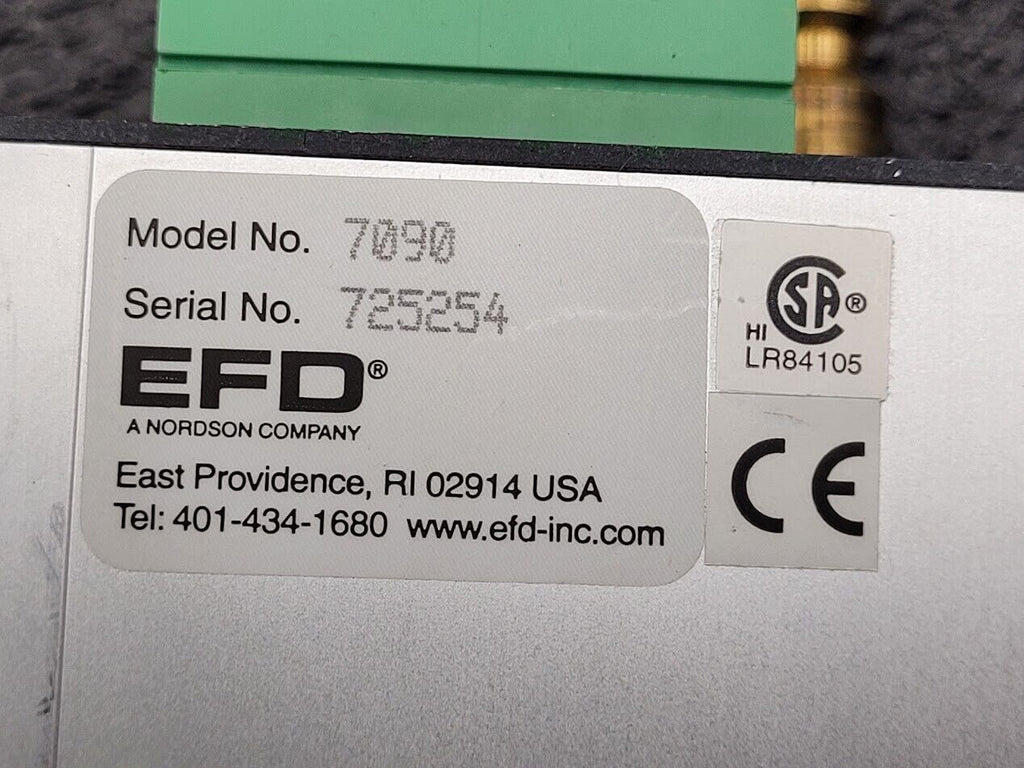 Nordson EFD ValveMate 7090 Dispense System w/ 790 Head 8TPI Auger SS 32:1 250RPM
