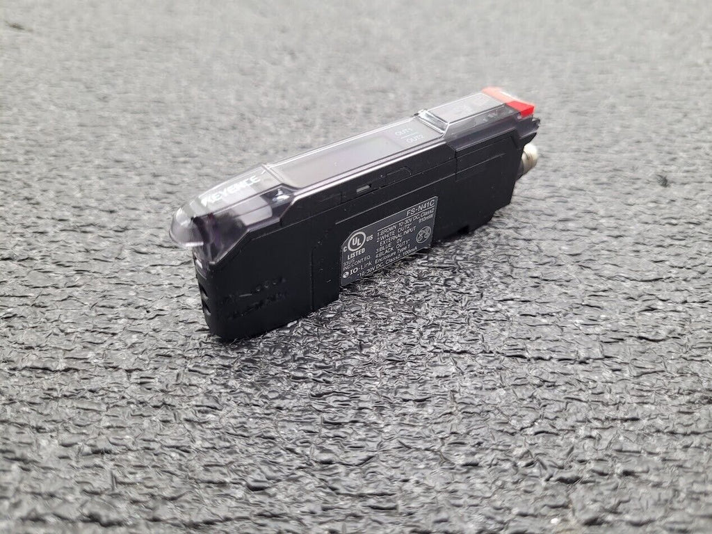 Keyence FS-N41C Fiber Sensor Amplifier 10-30VDC IO-Link