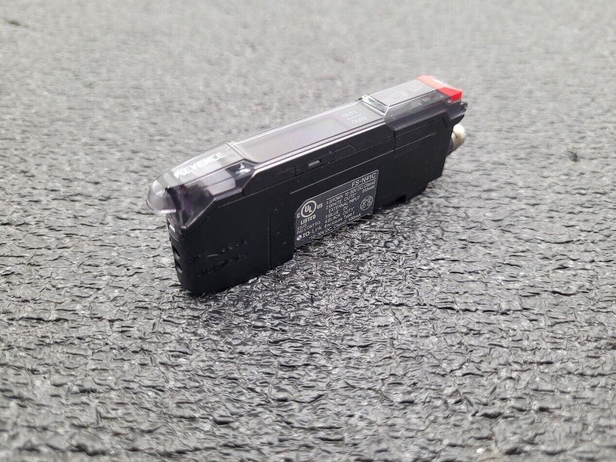 Keyence FS-N41C Fiber Sensor Amplifier 10-30VDC IO-Link