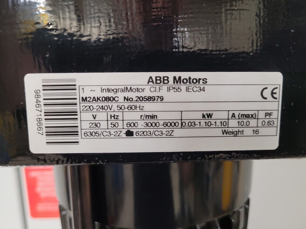 Grundfos CRNE4-60AX-C-G-BUBE Vertical Cenrifugal Pump ABB M2AK Motor 230V 50Hz