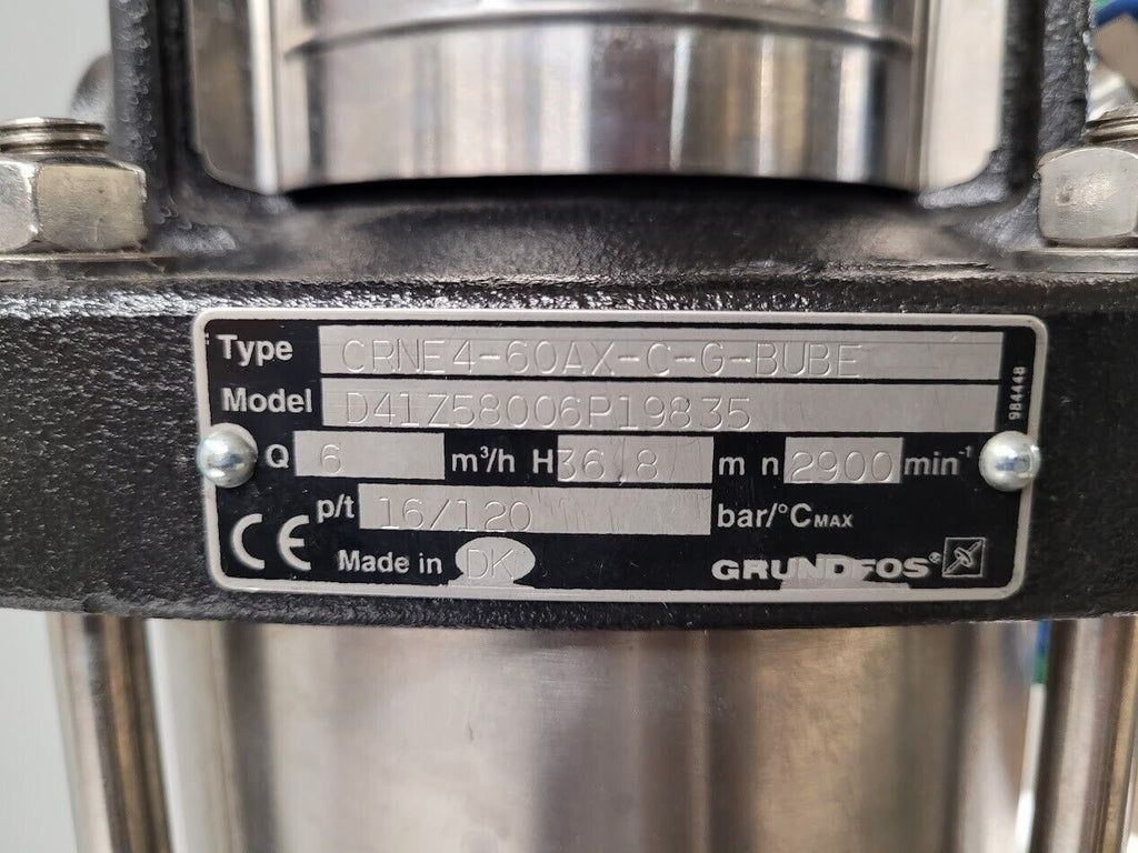 Grundfos CRNE4-60AX-C-G-BUBE Vertical Cenrifugal Pump ABB M2AK Motor 230V 50Hz