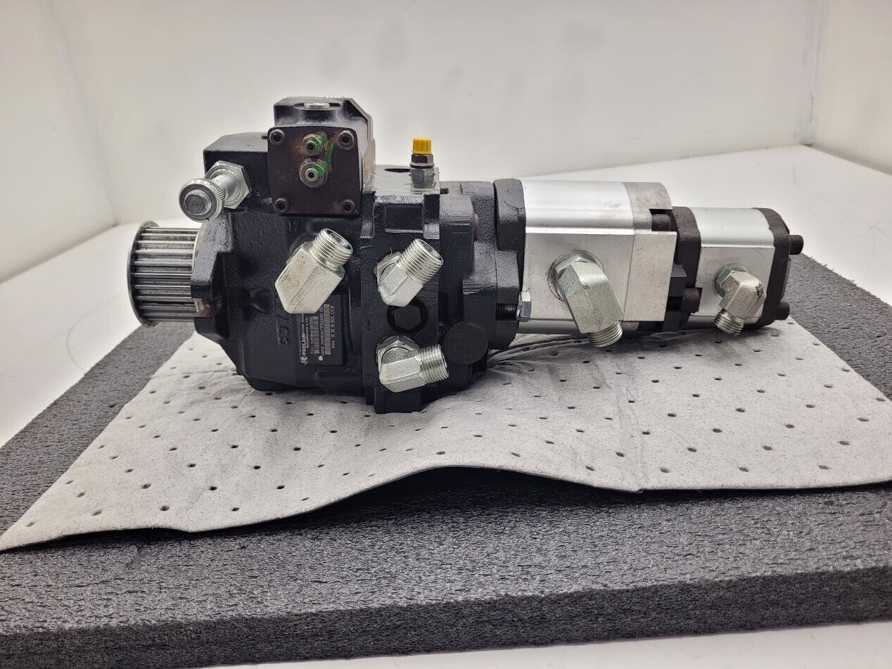 Poclain Hydraulics B47581S 3x Hydraulic Pump Stack CCW Rotation