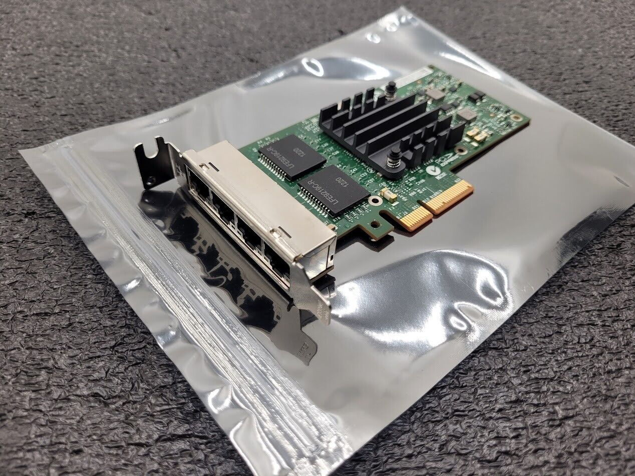 IBM 49Y4242 Intel I340-T4 Quad Port Ethernet Gigabit PCI Network Adapter Low Pro