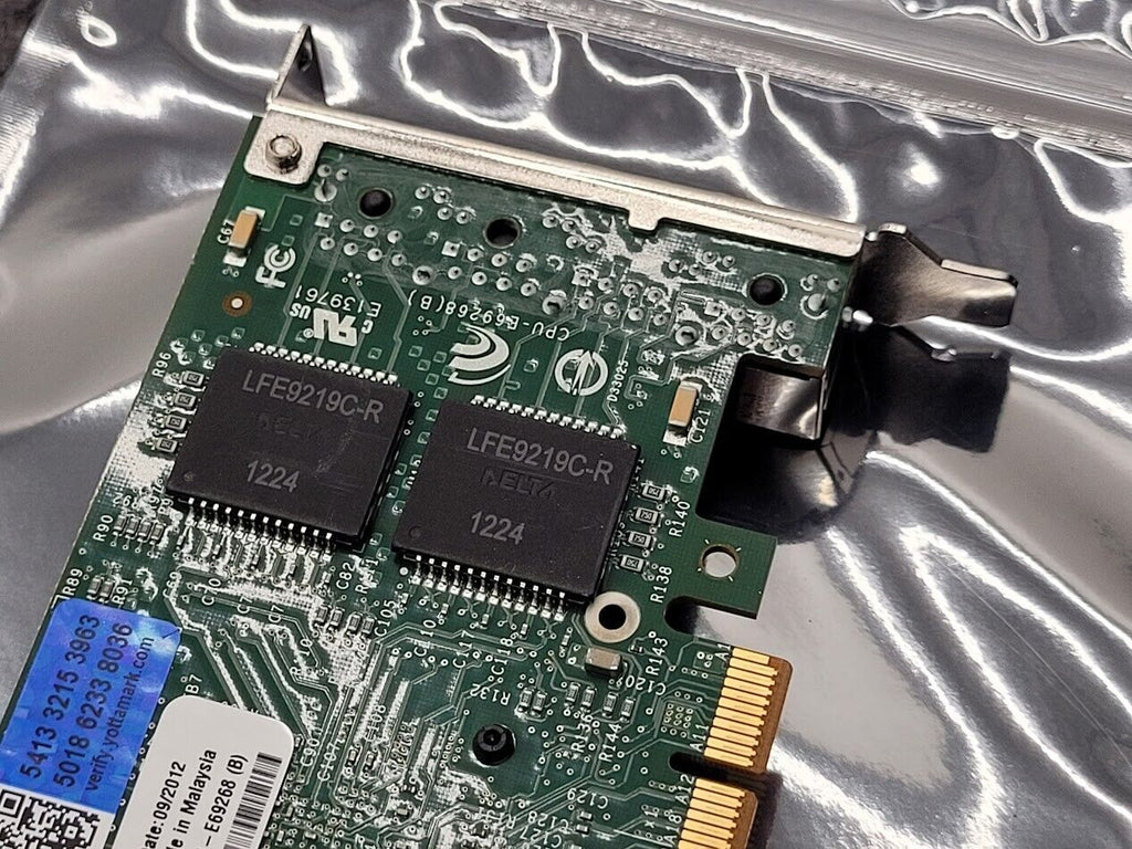 IBM 49Y4242 Intel I340-T4 Quad Port Ethernet Gigabit PCI Network Adapter Low Pro