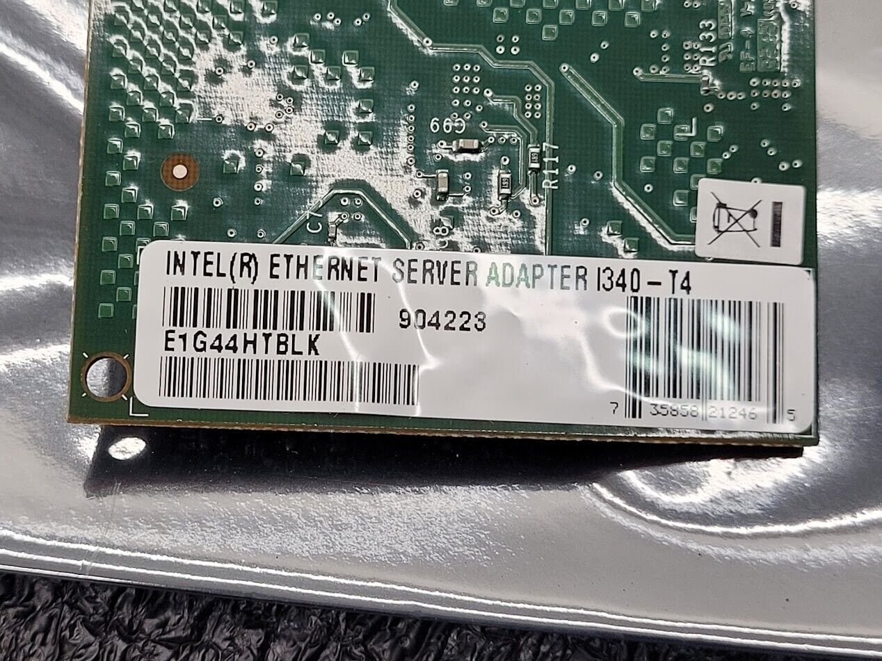 IBM 49Y4242 Intel I340-T4 Quad Port Ethernet Gigabit PCI Network Adapter Low Pro