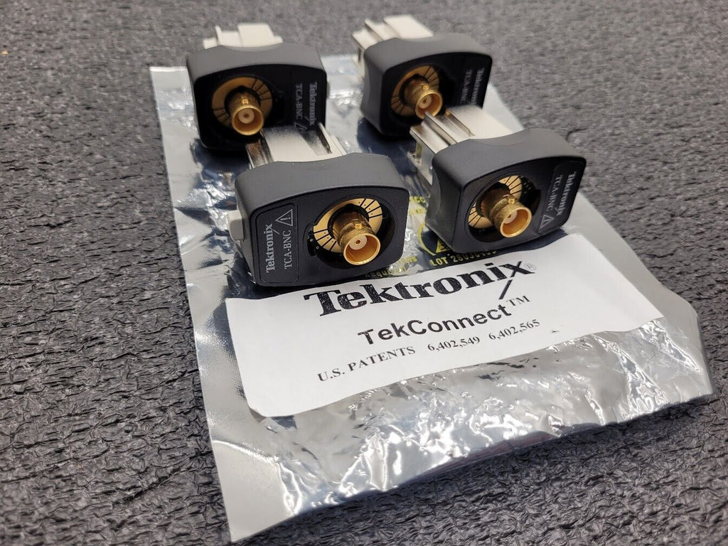 Lot of 4x Tektronix TCA-BNC TekConnect-to-BNC Adapter 50 Ohms