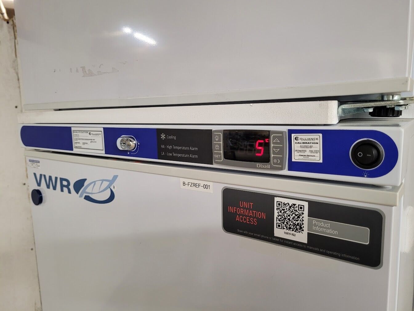 VWR Scientific Laboratory Fridge Freezer Combo HCUCFS-0120 HCLP-10S R600a 115VAC