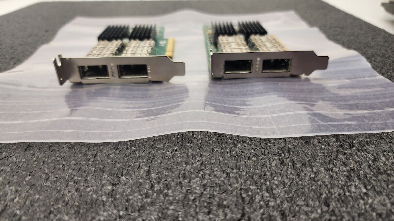 Lot of 2x CX354A CONNECTX-3 FDR INFINIBAND+ 40/56GBE Dual Port Network Card