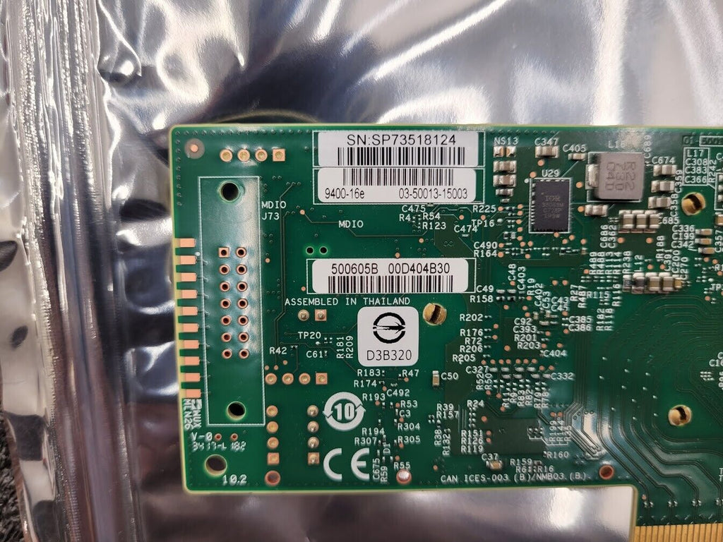 Intel 9400-16e SATA 6Gb/s / SAS 12Gb/s PCIe 16-Port SAS Tri-Mode HBA Broadcom