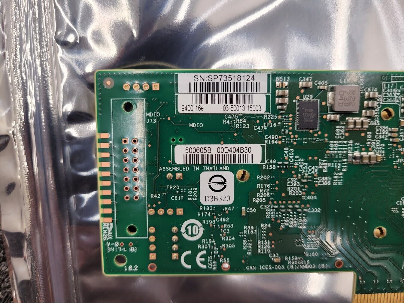 Intel 9400-16e SATA 6Gb/s / SAS 12Gb/s PCIe 16-Port SAS Tri-Mode HBA Broadcom