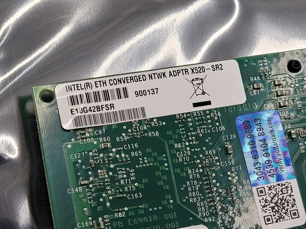 Intel X520-SR2 Dual Port SFP+ 10GbE NIC Adapter Full Height PCI