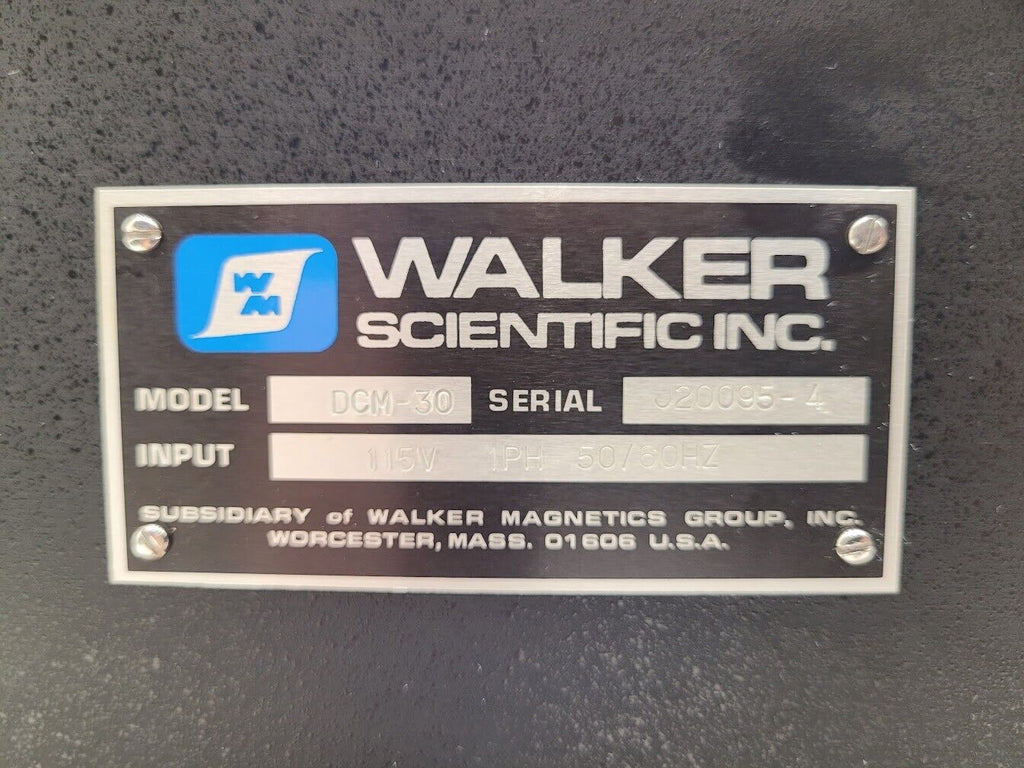 Walker Scientific Direct Current Magnetizer DCM-30 5,000 Gauss 115VAC Tested