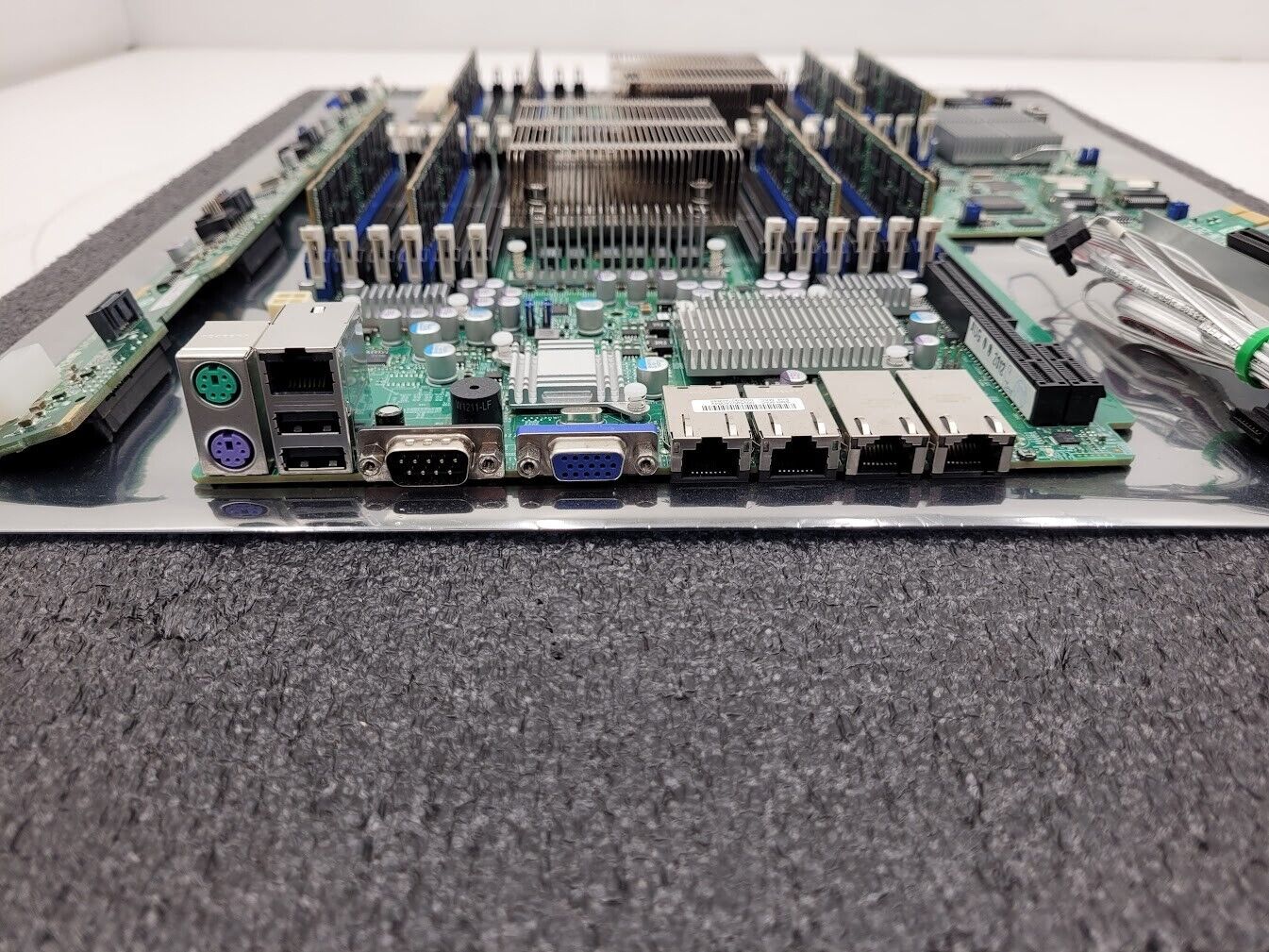 Supermicro X9DRW-3TF+ Server Motherboard 64Gb Ram 2x E5-2620 Xeon Working Pull