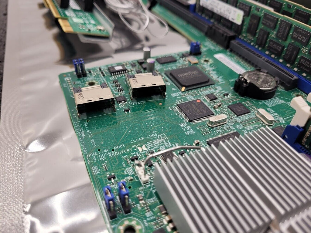 Supermicro X9DRW-3TF+ Server Motherboard 64Gb Ram 2x E5-2620 Xeon Working Pull