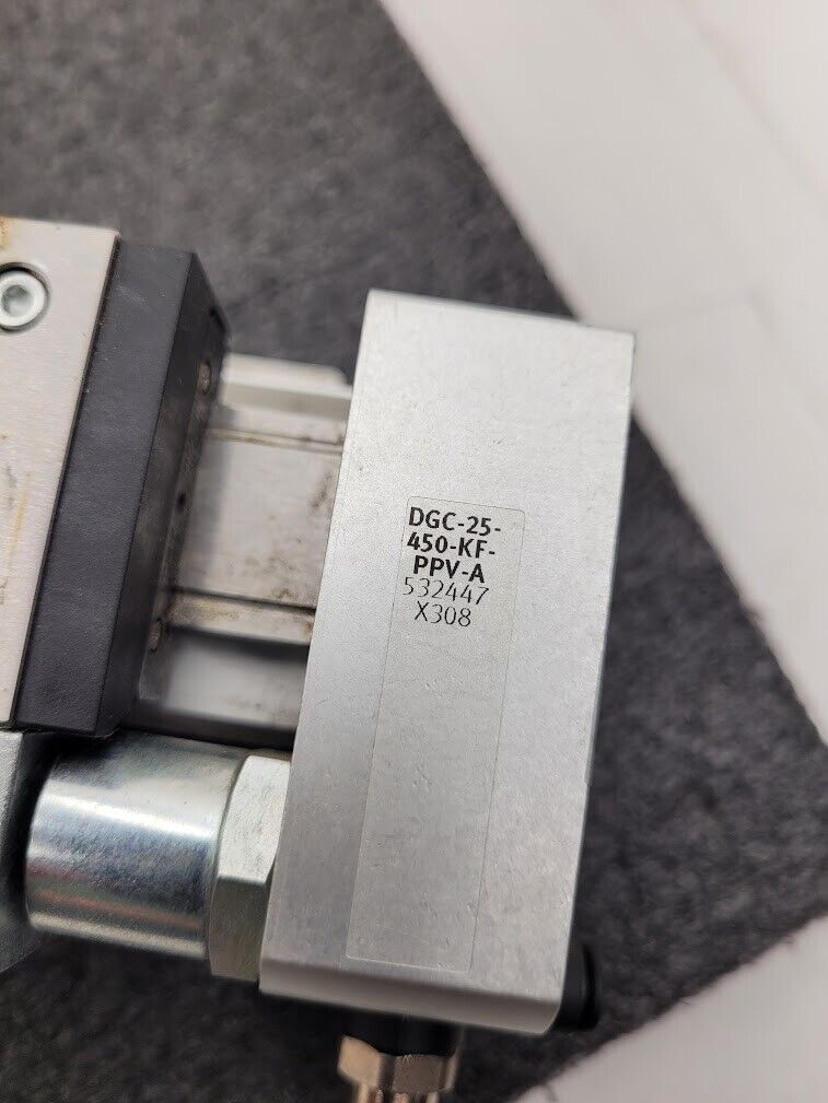 Festo Pneumatic Linear Guide Air Drive Actuator 450mm Travel DGC-25-450-KF-PPV-A