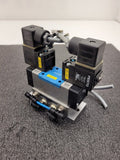 Festo Dual Pneumatic Valve Block MN1H-5/3G-D-1-C 159681  40-145 psi INPUT