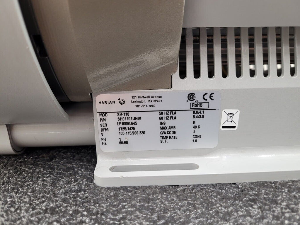 Varian SH-110 Dry Oil-Free Scroll Vacuum Pump Tested In Good Shape