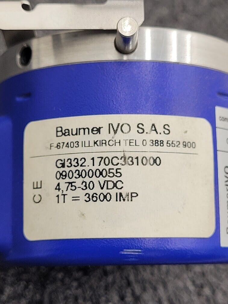 Baumer Rotary Hollow Shaft Incremental Encoder GI332.170C331000 3600PPR M23