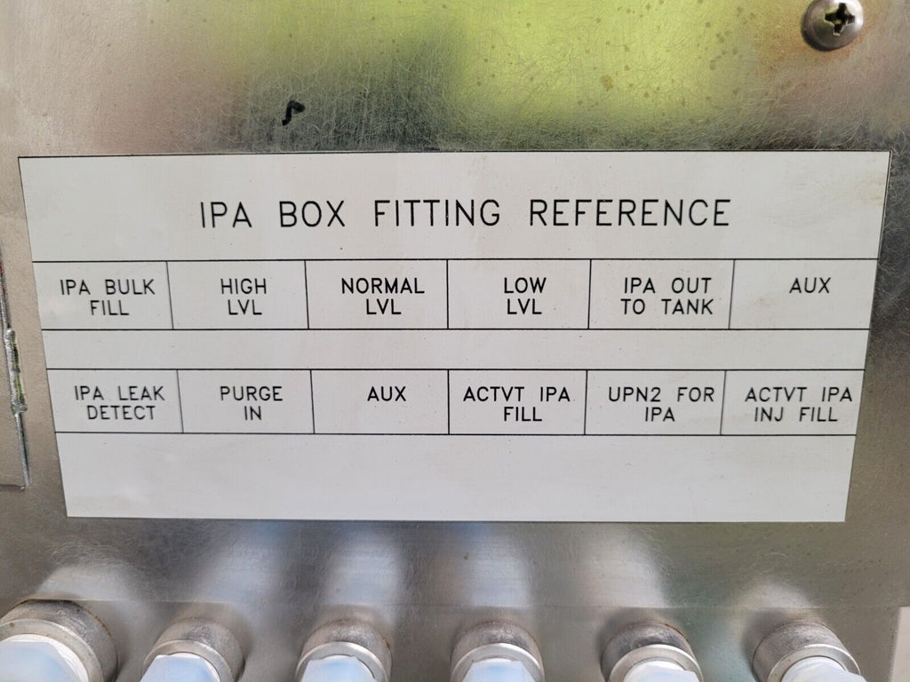 Stainless Box Containing Isopropyl Alcohol Delivery System Tank Dispenser IPA