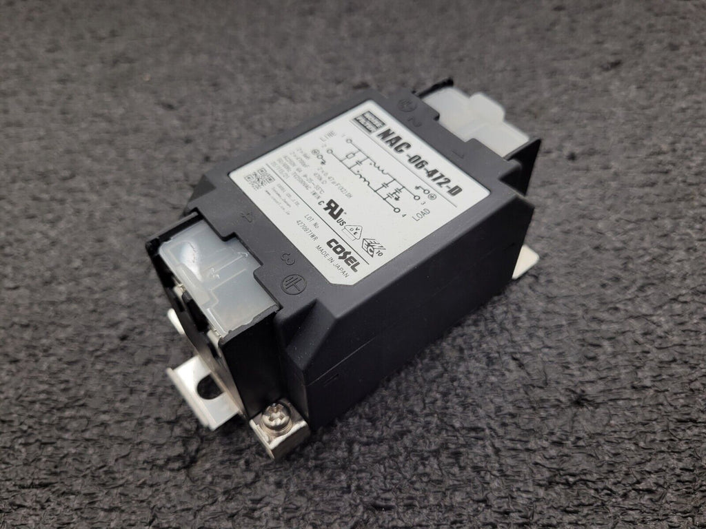 Cosel NAC-06-472-D Power Line Noise Filter 6A 6 AMP 250VAC 50/60Hz 2 Lines