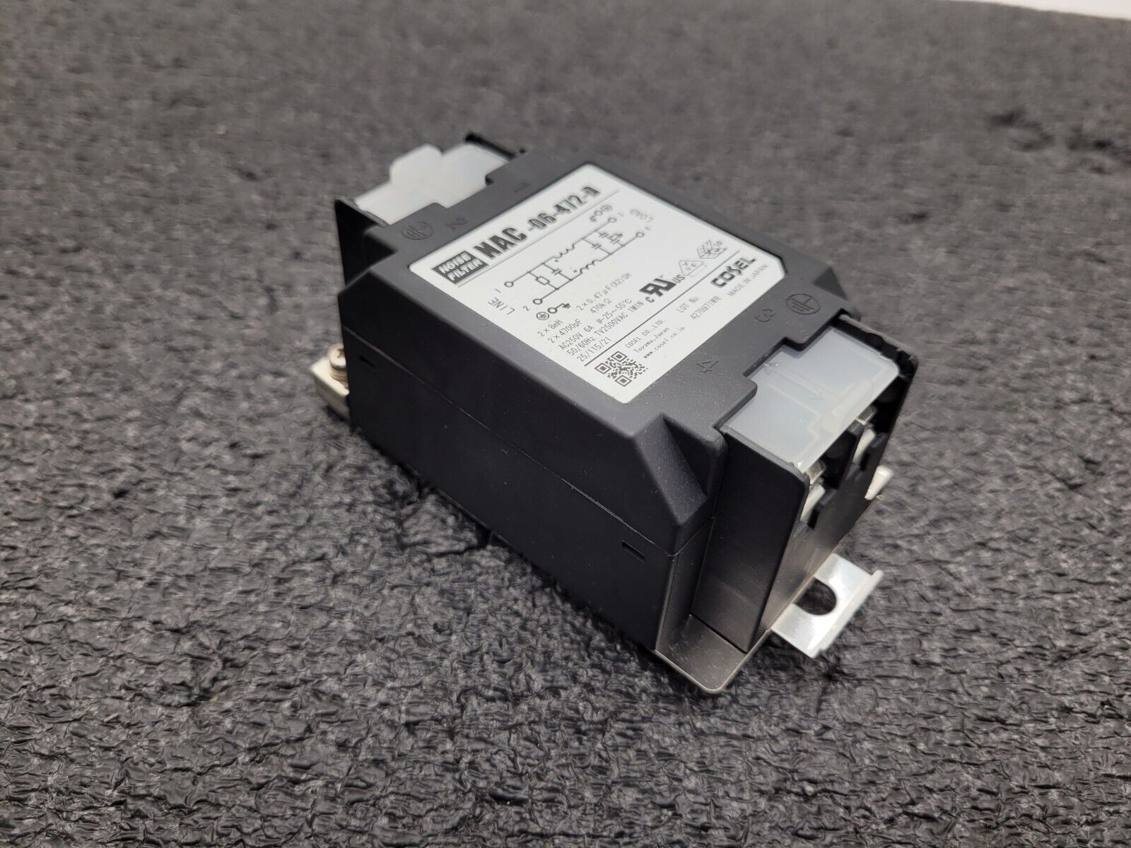 Cosel NAC-06-472-D Power Line Noise Filter 6A 6 AMP 250VAC 50/60Hz 2 Lines