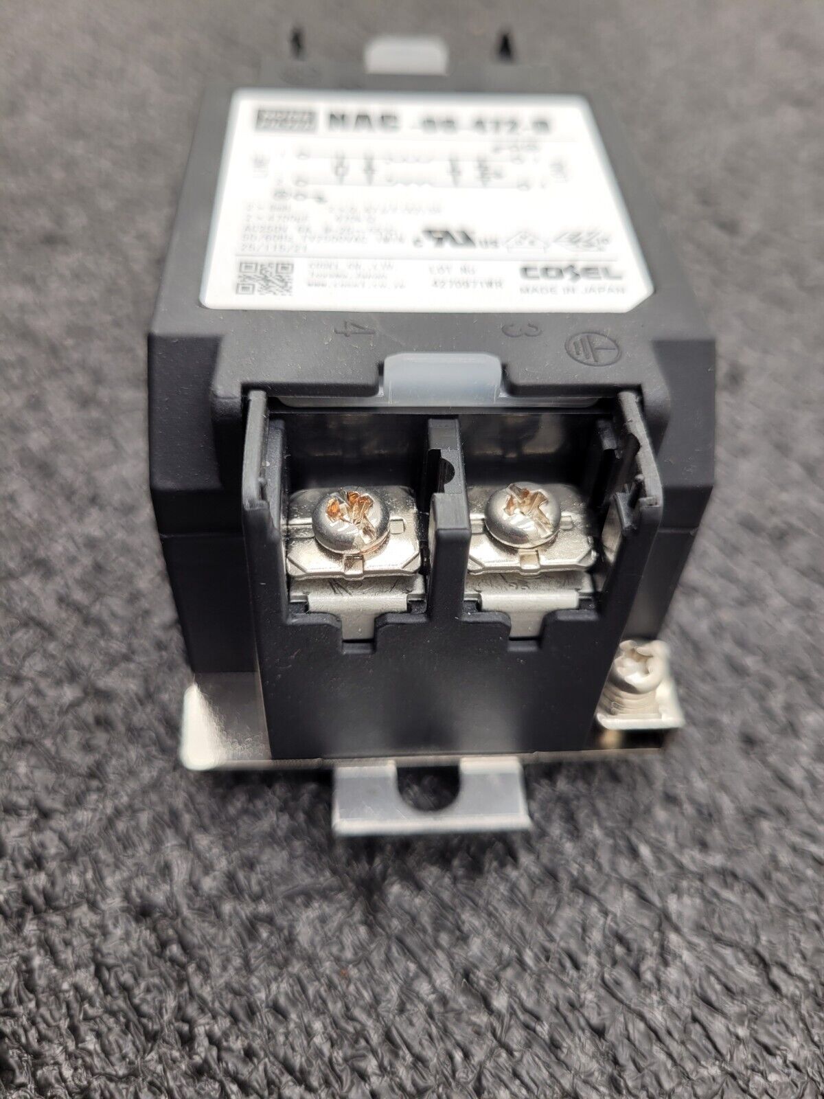 Cosel NAC-06-472-D Power Line Noise Filter 6A 6 AMP 250VAC 50/60Hz 2 Lines