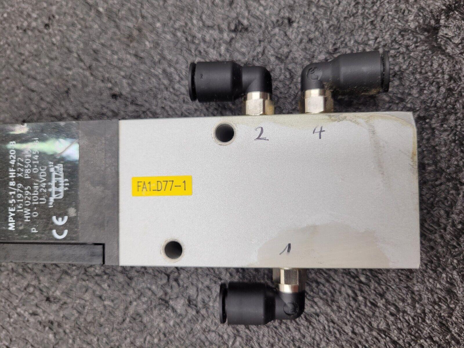 Festo MPYE-5-1/8-HF-420-B Proportional Directional Control Valve