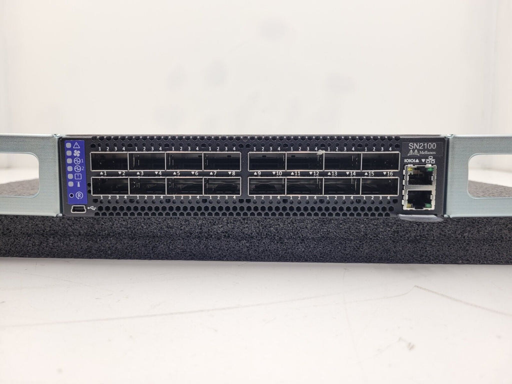 Mellanox SN2100 MSN2100-CB2F 16x 100G QSFP28 Ports Open Ethernet Switch