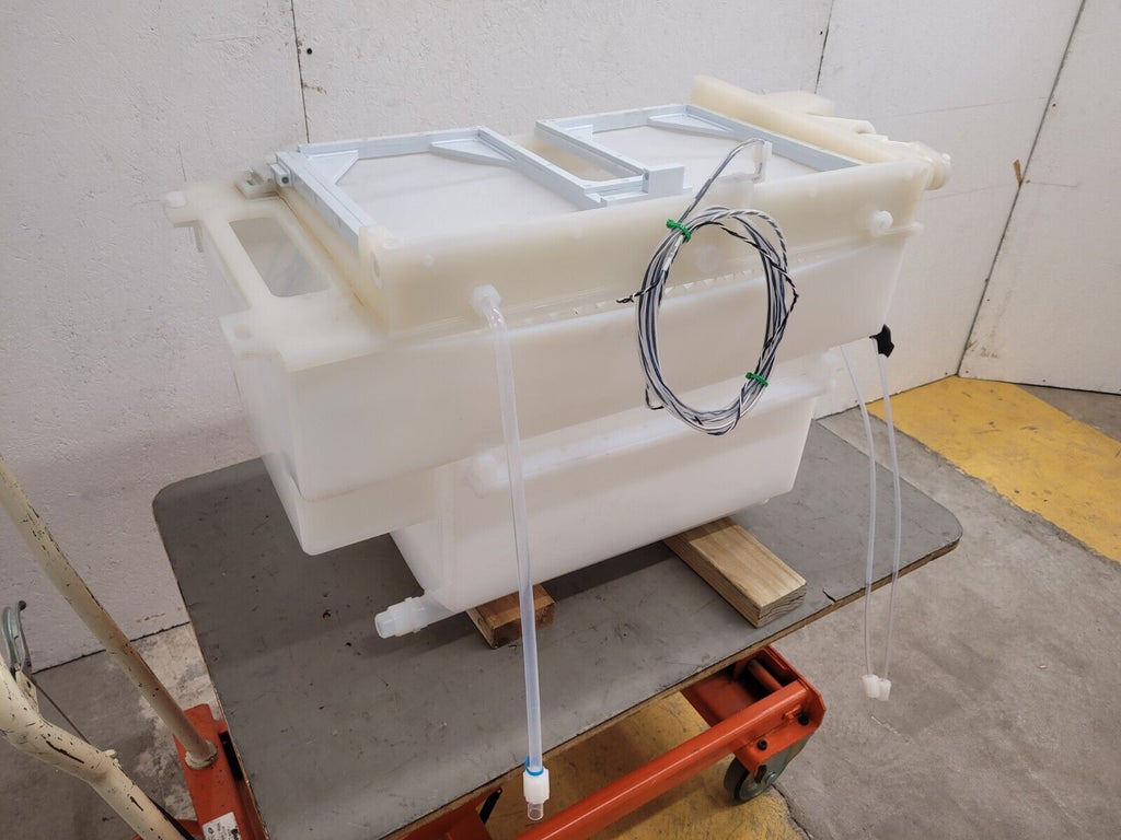 PTFE High Purity Liquid Bath Acid Rinse Tank 30x16x21 w/ Pneumatic Lid, Sensor