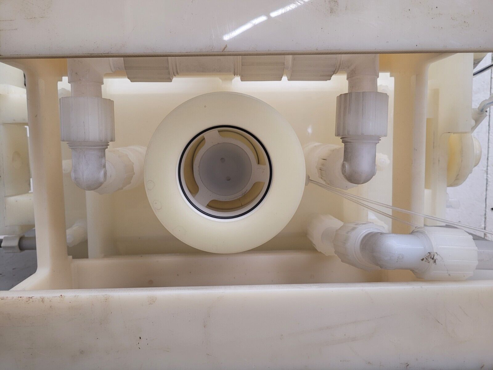 PTFE High Purity Liquid Bath Acid Rinse Tank Lift Lid MKS 4210um SMC LVW90-80N